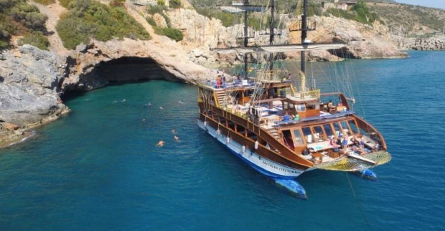 Explore Alanya's Beauty Catamaran Boat Tour - A six-hour cruise built around variety