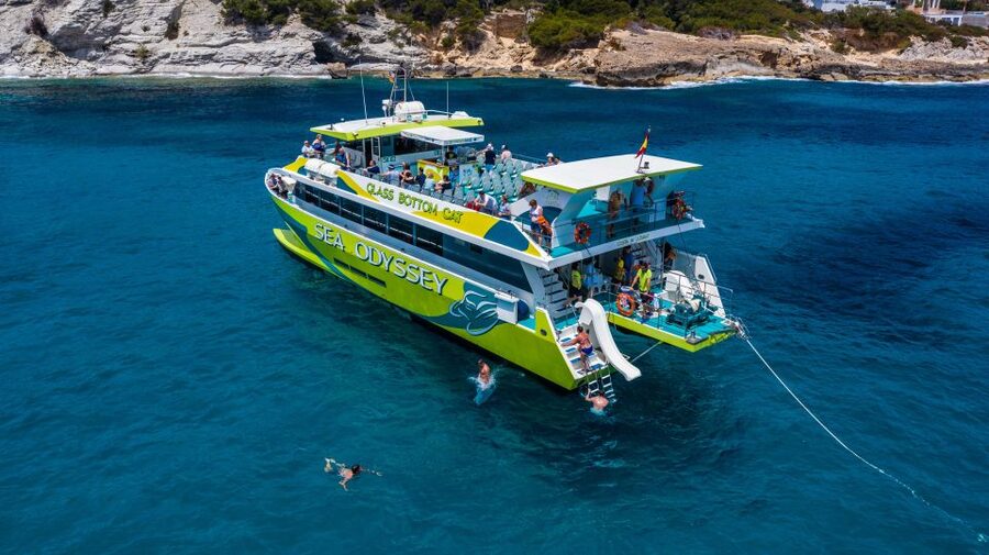 Font de Sa Cala: East Coast Glass-Bottomed Catamaran Tour - The shorter Sea Odyssey route