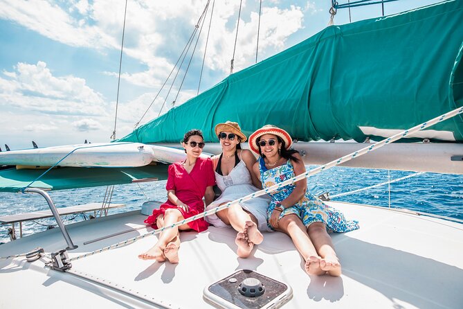 Formentera & Ibiza Small Group Trip by Catamaran - Leaving Ses Salines by zodiac