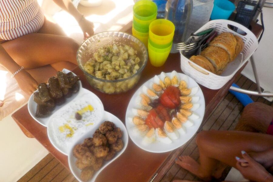From Adamas: Milos and Poliegos Catamaran Cruise with Lunch - Kleftiko is the day’s main event