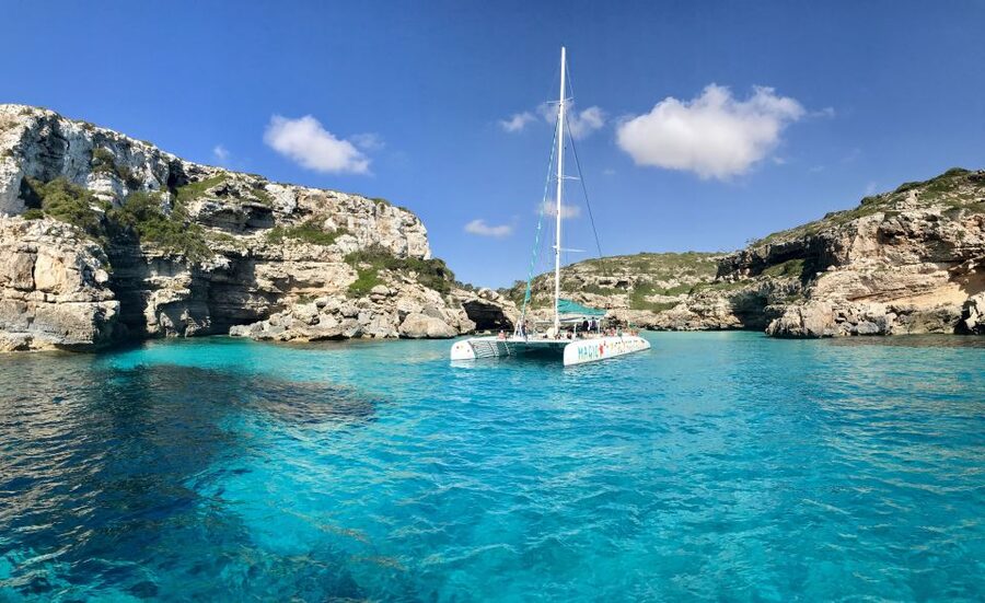 From Colònia de San Jordi : Catamaran Cruise to Es Trenc - Key points at a glance