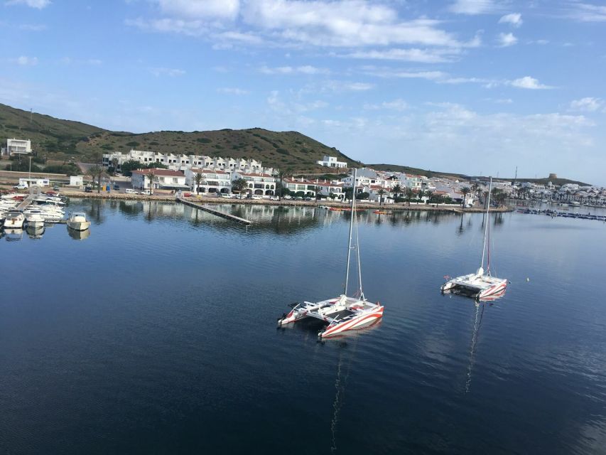 From Fornells: Half-Day Menorca Catamaran Trip w/ Snorkeling - What happens at the beach or cove stop
