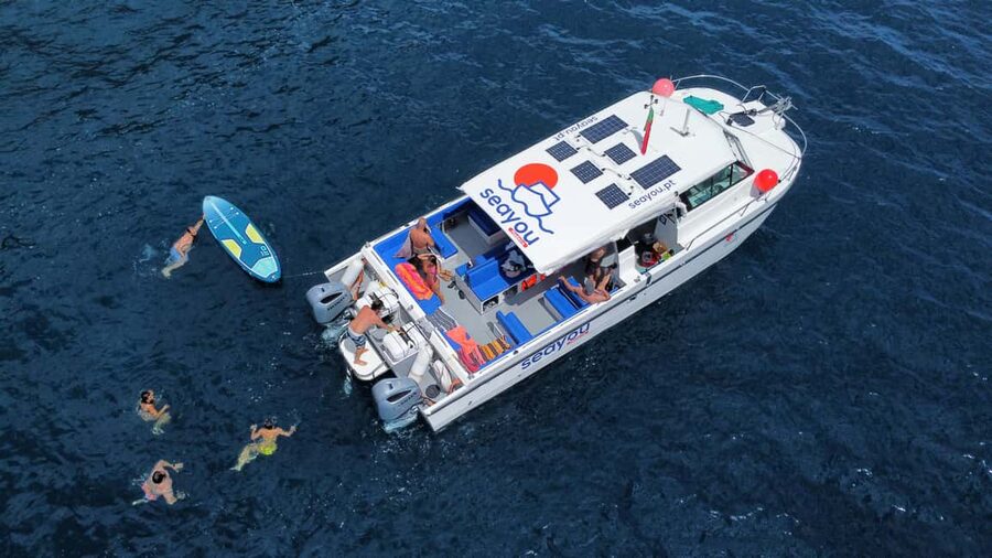 From Funchal: Scenic Coastal Cruise on a Modern Catamaran - Praia Formosa and the first coastal views