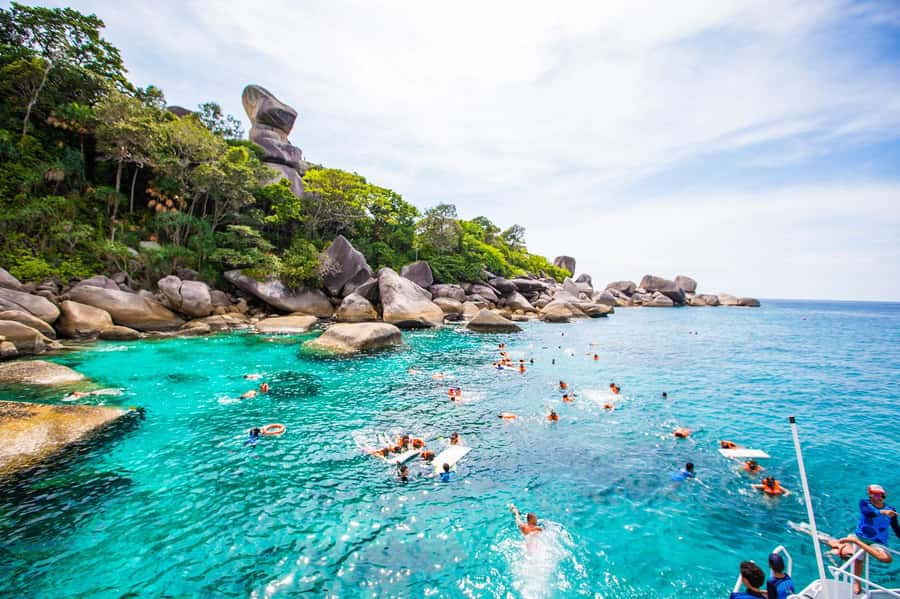 From Khao Lak: Similan Islands Day Trip by Luxury Catamaran - Koh Miang and Princess Bay