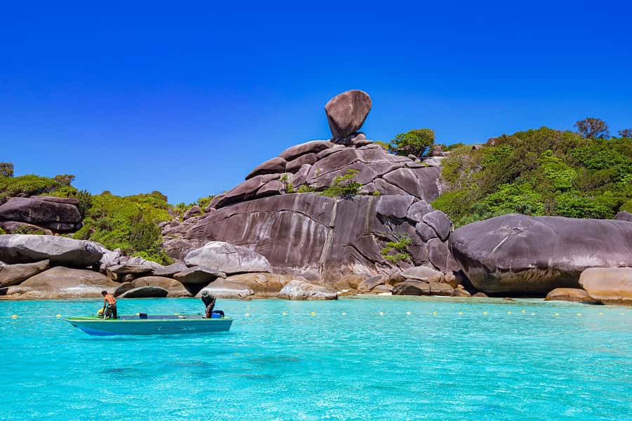 From Khao Lak: Similan Islands Day Trip by Luxury Catamaran - Koh Similan and the climb to Sailing Rock