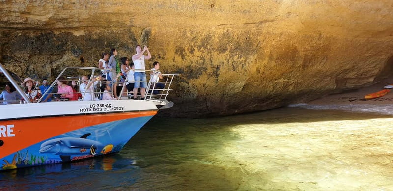 From Lagos: Benagil Caves Catamaran Cruise - Entering Benagil Cave from the water