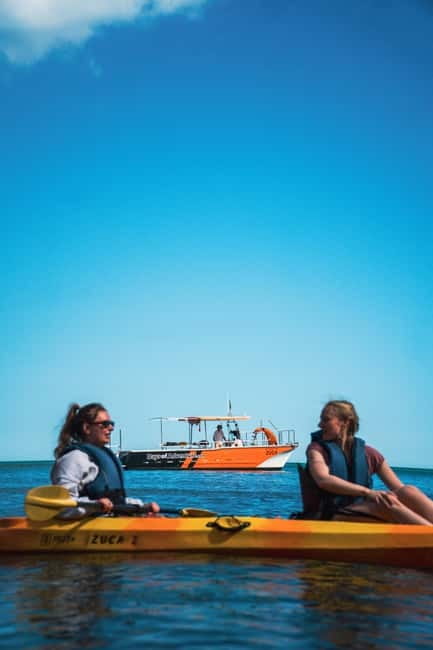 From Lagos: Ponta da Piedade Caves Kayak Tour from Catamaran - From Lagos Marina to the cliffs of Ponta da Piedade