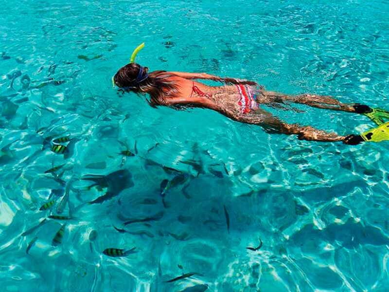 From Loreto: Snorkeling Catamaran Cruise - Lunch, snacks, music, and the open bar