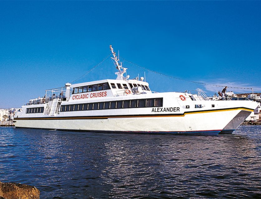 From Naxos: Mykonos Full-Day Trip by Catamaran - Food, coffee, shopping, or a swim