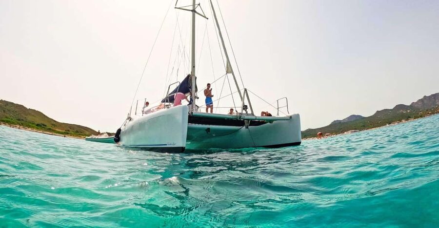 From Olbia: Tavolara or Cala Moresca Catamaran Tour - Setting out from Olbia on a 14-person catamaran