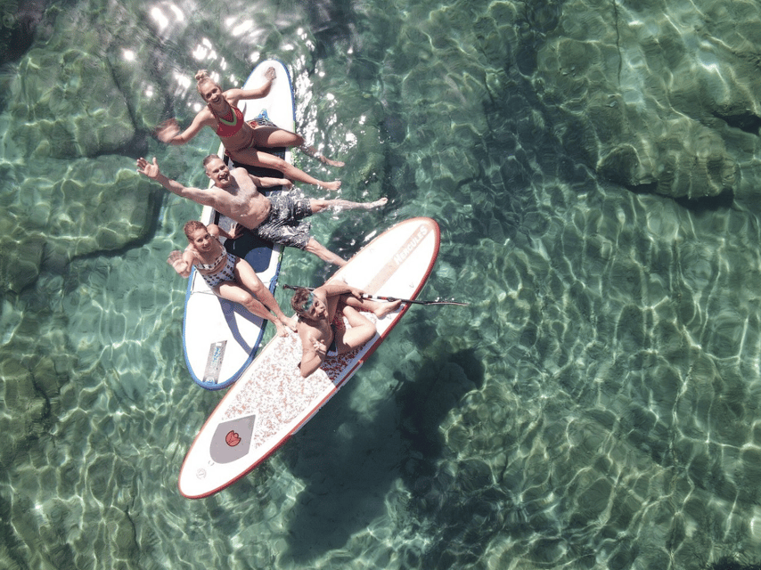 From Ornos: Mykonos Delos Catamaran Cruise with Meal & SUP - Leaving Ornos for a day on the Aegean