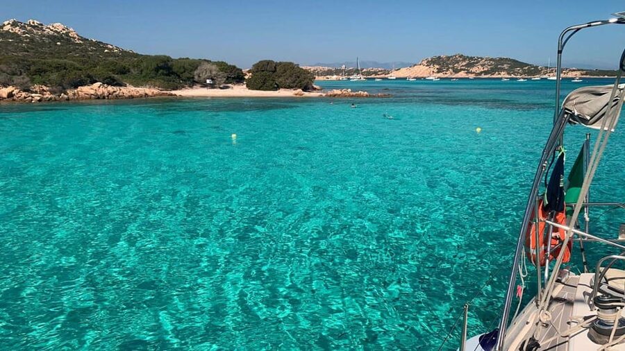 From Palau: Catamaran tour in La Maddalena Archipelago - Swimming, snorkeling, and time between stops