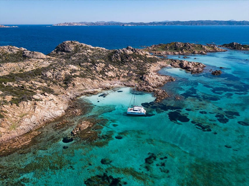 From Palau: La Maddalena Archipelago Catamaran Tour w/ Lunch - Swimming, snorkeling, and time to relax