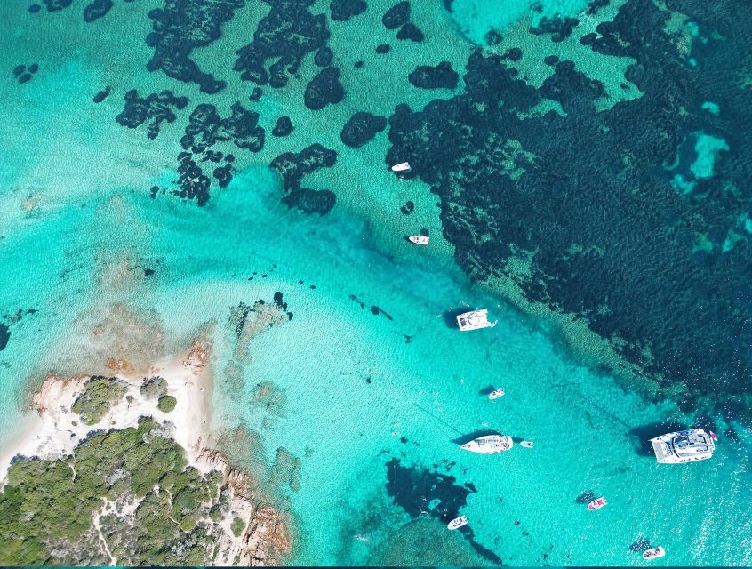 From Palau: La Maddalena Archipelago Catamaran Tour w/ Lunch - Sardinian food served on the boat