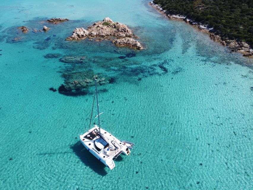 From Palau: Maddalena Archipelago Catamaran Tour with Lunch - Spargi, Budelli, and Santa Maria