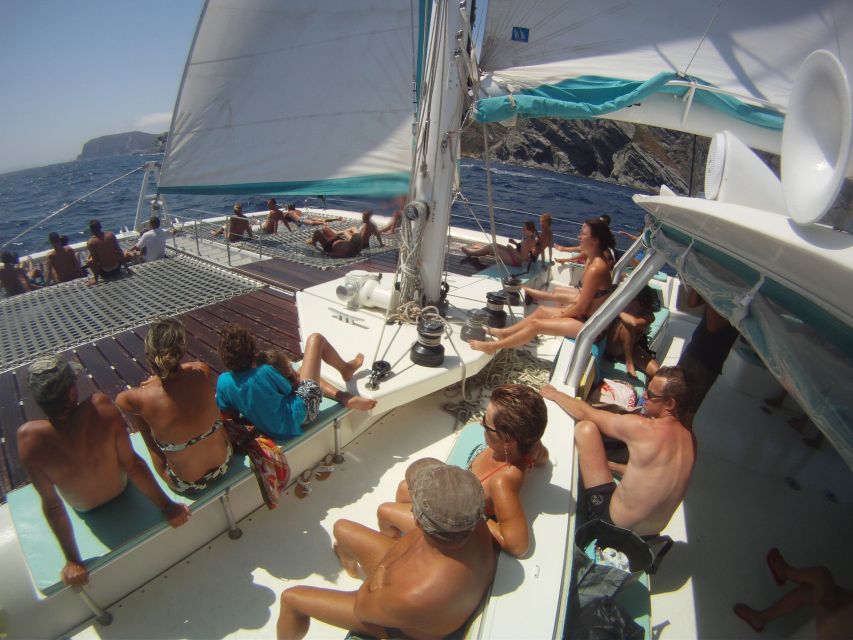 From Roses: Catamaran Cruise Cap Norfeu - Cadaqués - Sailing the Costa Brava toward Cap Norfeu