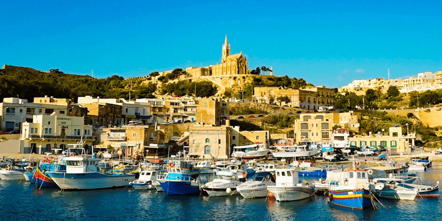 From Valetta: Catamaran Tour with Hop-On, Hop-Off Gozo Tour - A fast crossing from Valletta Grand Harbour