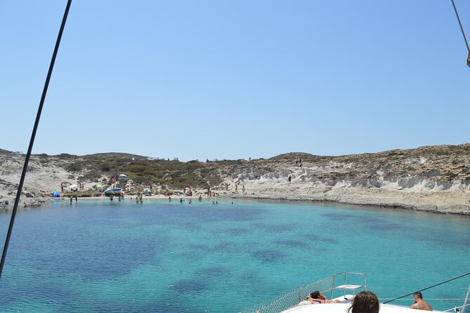 Full Day Catamaran Cruise in Paros - Farangas Beach on Paros