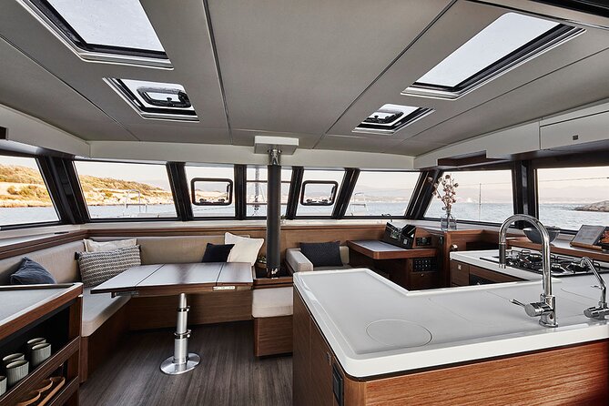 Full-Day Private Tour in Santorini by Luxury Catamaran - Warm water at Palea and Nea Kameni