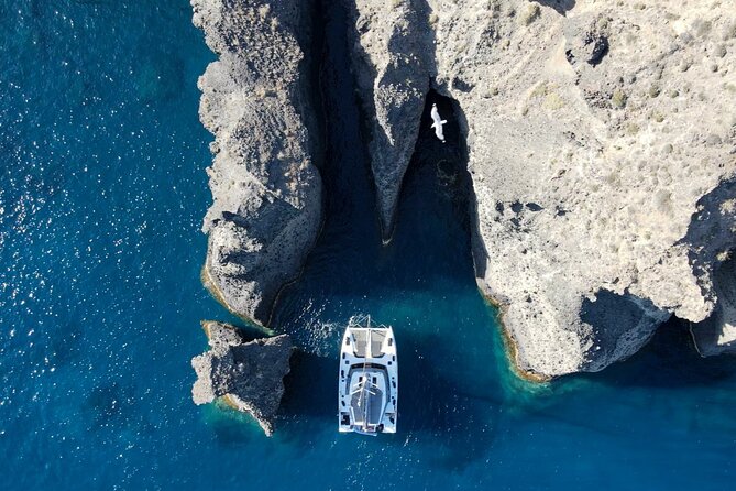 Full-Day Private Tour in Santorini by Luxury Catamaran - Therasia brings the longest lunch break