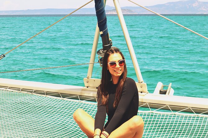 Full Day Santorini Catamaran Private Cruise with meal and transfer - Nea Kameni and the hot springs