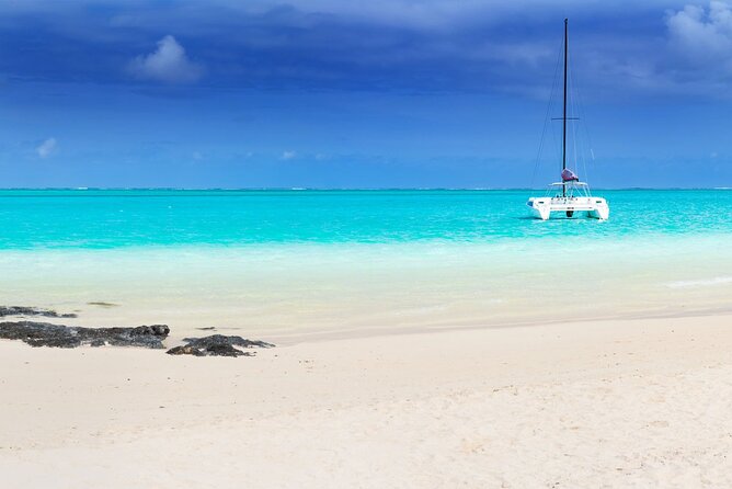 Full Day Shared Tour Catamaran to Ile Aux Cerfs - The Grand River South East waterfall by speedboat