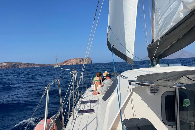 Full Day Tour to Kleftiko, Firlingos and Poliegos Catamaran - Kalogries Beach, a calm swimming break