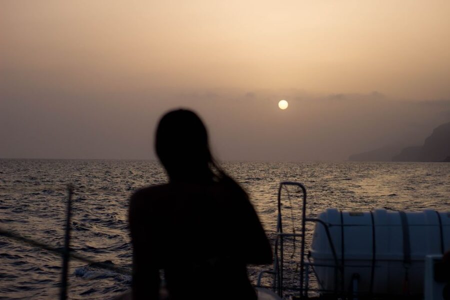 Funchal: Cabo Girão Sunset Catamaran Tour - Sunset on the way back to Funchal