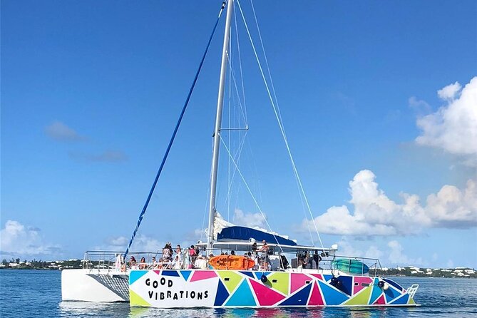 Good Vibration Catamaran Sail Swim Snorkel - The crew sets the tone
