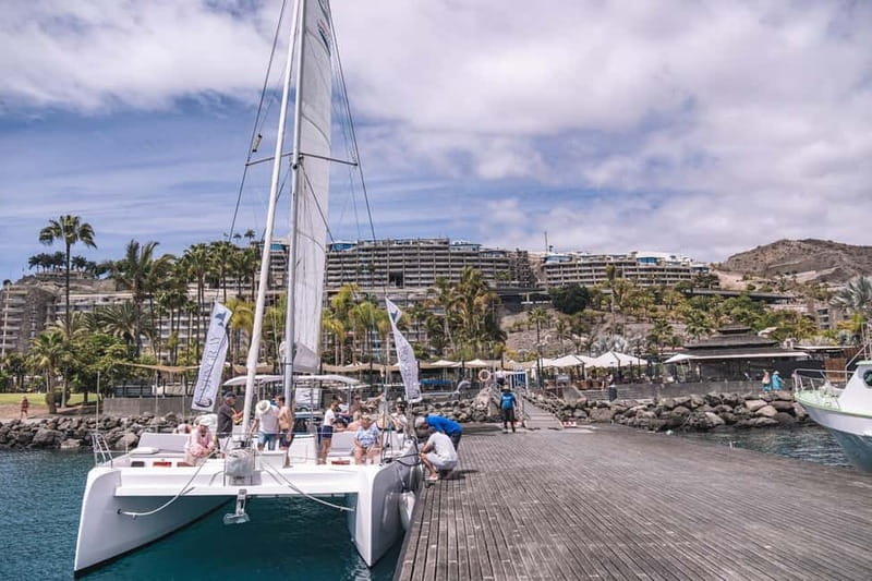 Gran Canaria: Catamaran Tour with Lunch on Pristine Beaches - Getting to the wild coast of Mogán