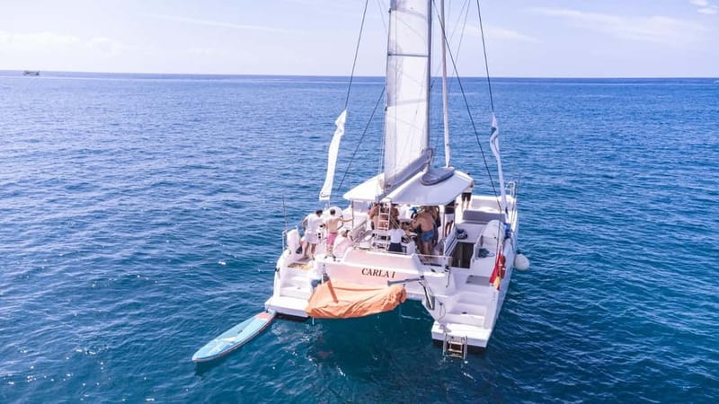 Gran Canaria: Catamaran Tour with Lunch on Pristine Beaches - Playa de Veneguera and the first swim