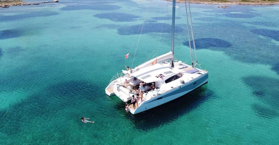 Gulf of Asinara: Full day catamaran excursion with lunch - Cala Reale and the C.R.A.M.A. center