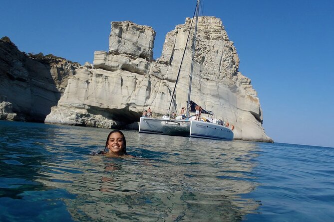Half Day Catamaran Afternoon Cruise in Kleftiko - Sikia and the white-rock coast