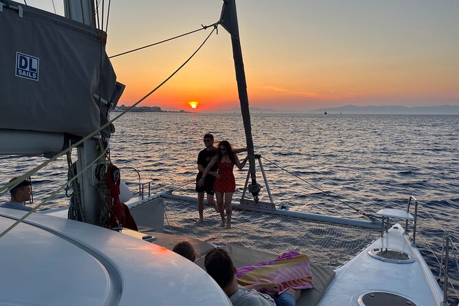 Half Day Sailing Catamaran with Sunset Experience - One Hour at Anthony Quinn Bay