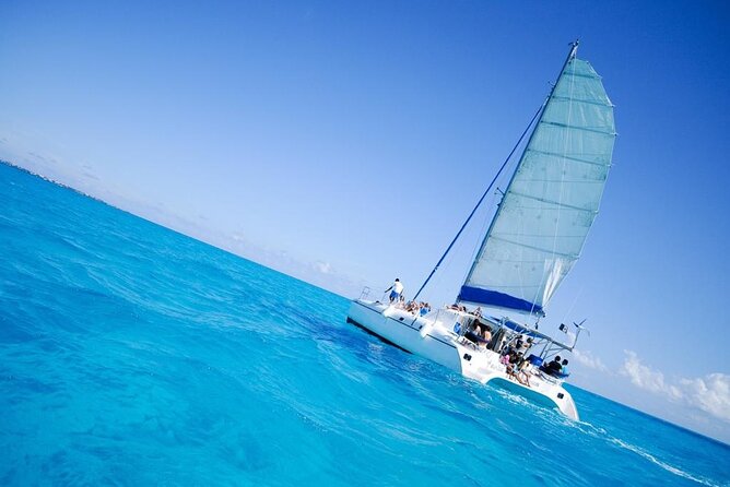Half Day Sailing Private Catamaran to Isla Mujeres - Snorkeling at the reef and underwater museum
