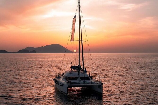 Half-Day Sunset Cruise Catamaran to Kleftiko with Lunch - Reaching the boat from Adamas