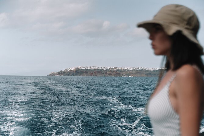 Half-Day Tailor-made Private Catamaran Cruise in Santorini - The Akrotiri lighthouse and the southern coast