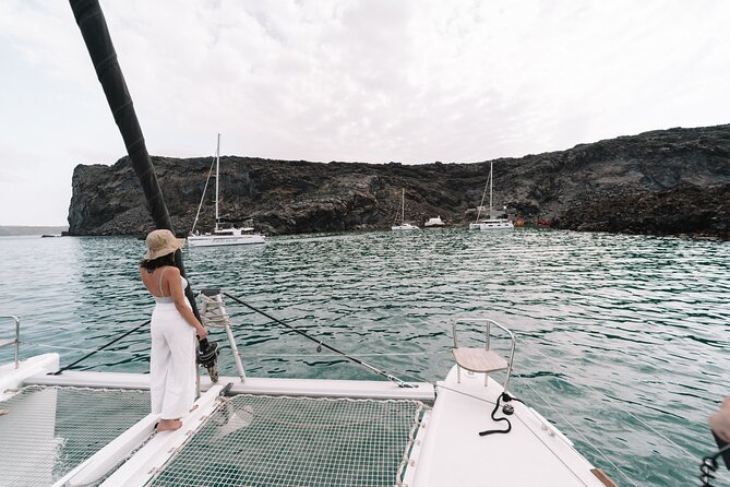 Half-Day Tailor-made Private Catamaran Cruise in Santorini - Santorini Volcano: the cruise’s most distinctive stop
