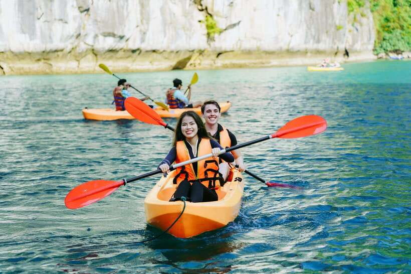 Hanoi/Ha Long: Ha Long Bay Luxury Day Cruise by Catamaran - Cruising past thousands of limestone islands