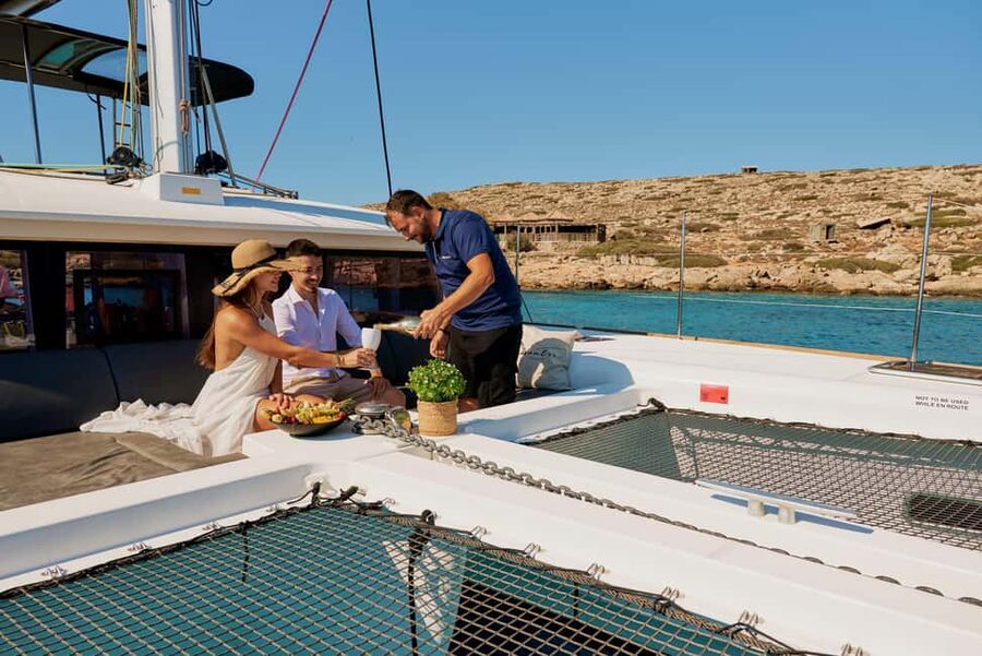 Heraklion: Catamaran Cruise to Dia Island - Water toys, shade, and time to do nothing