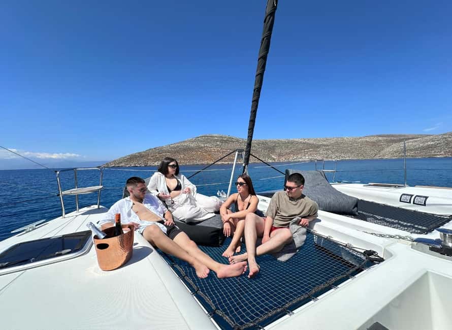 Heraklion Luxury Sailing Catamaran Dia Island | Gourmet Menu - Crew service, comfort, and the social feel