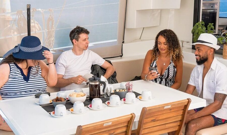 Hersonissos: Private Catamaran Cruise, Dia Island with Lunch - Lunch made on board, not packed in advance