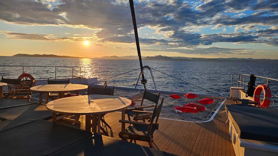 Hyères : Sunset Catamaran Cruise to Giens Peninsula - The La Badine anchorage and paddleboard break