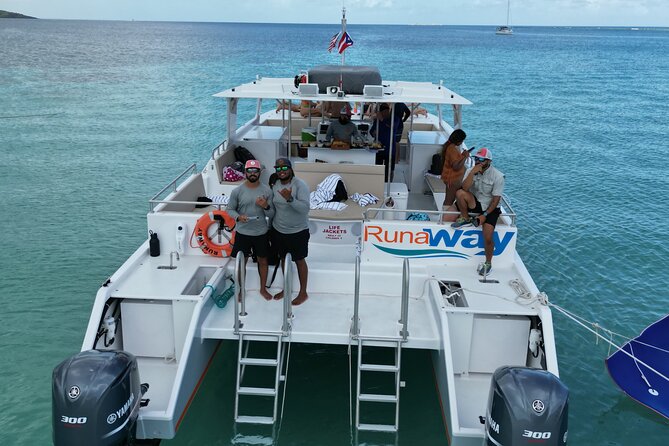 Icacos Double Dip Power Catamaran Snorkel & Beach Tour - Cayo Icacos beach time