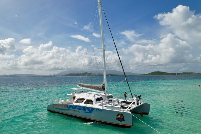 Icacos: Luxury Sailing Catamaran All Inclusive Beach and Snorkel - Beach time at Icacos and the surrounding cays