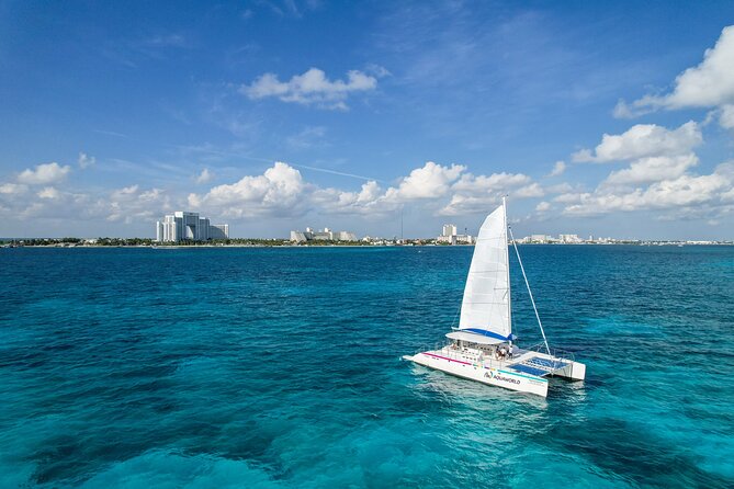 Isla Mujeres Catamaran, Open Bar and Beach Club Tour - A brief reef stop at Arrecife El Meco