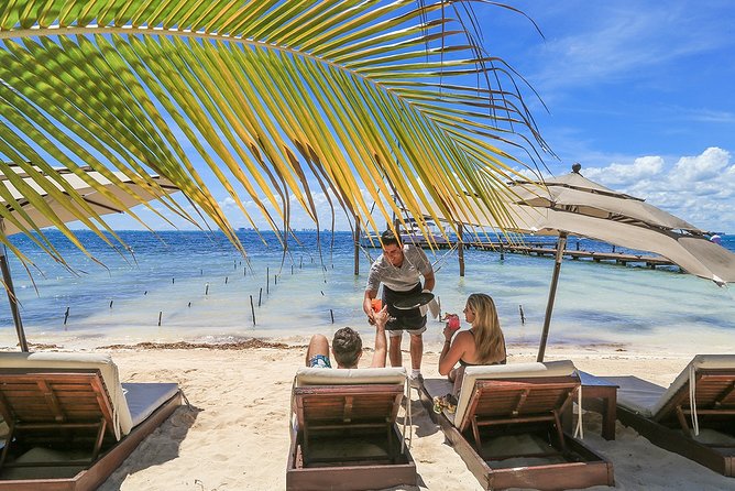 Isla Mujeres luxury catamaran with premium open bar and lunch - Sailing out of Cancun on a smaller catamaran
