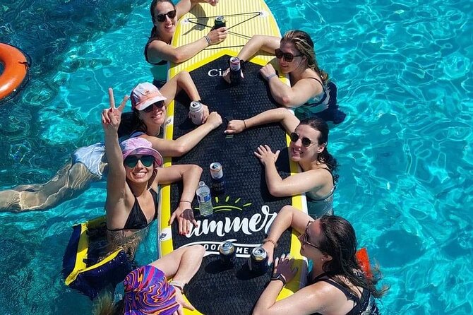 Isla Mujeres Private Catamaran, Cruising, Snorkeling having Fun!! - The final cruise past Playa Norte