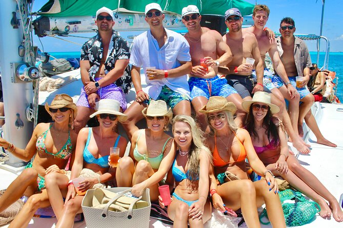 Isla Mujeres Spring Break Party Catamaran Snorkel and Open Bar - Playa Norte for the classic island beach stop
