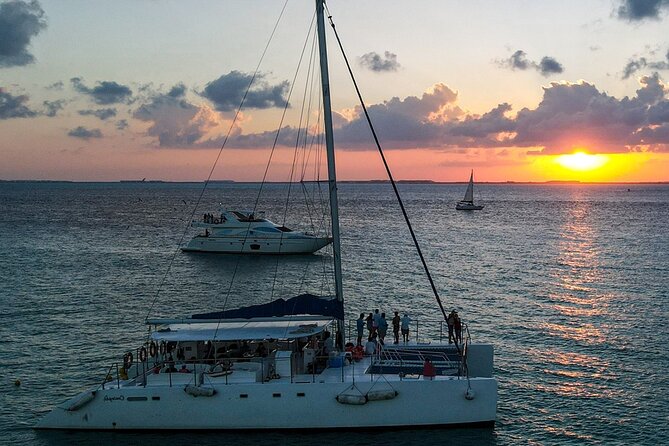 Isla Mujeres Unlimited Catamaran! Drinks, Fun & Party From Playa Del Carmen - The Beach Club Stop and Buffet Meal